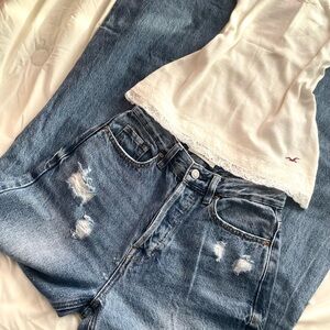 Blue Pacsun  Distressed Women Jeans